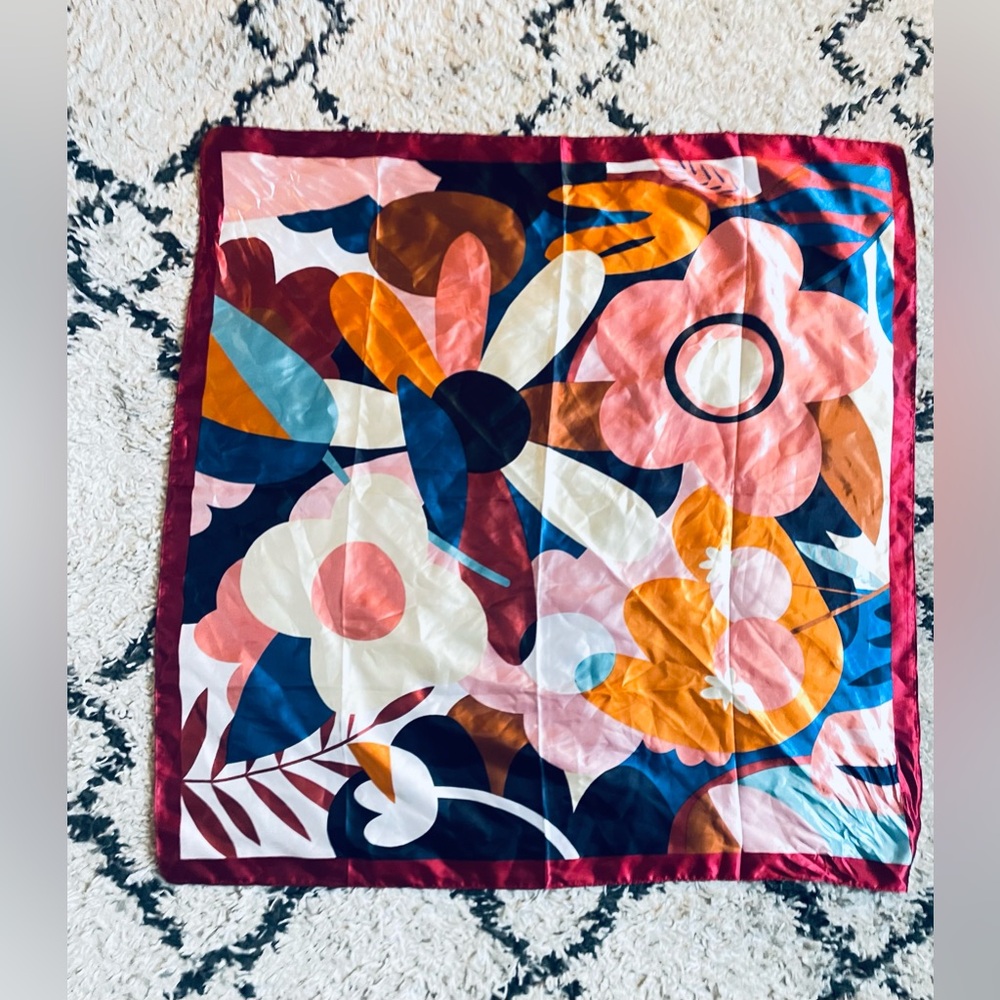 Large Floral Scarf